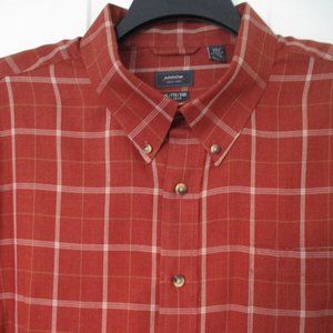 Arrow Mens L/S Brick Cotton Button Down Dress Shirt NWOT- Size 18.5/36-37 or XXL